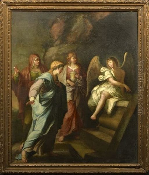 The Holy Woman At The Tomb Of Christ Oil Painting by Annibale Carracci