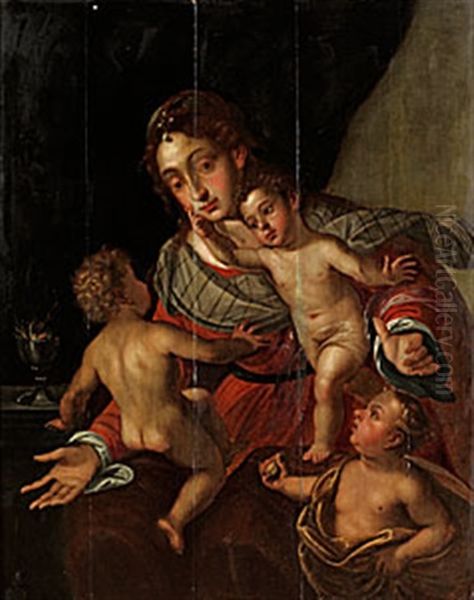 Madonnan Med Barnet Oil Painting by Annibale Carracci