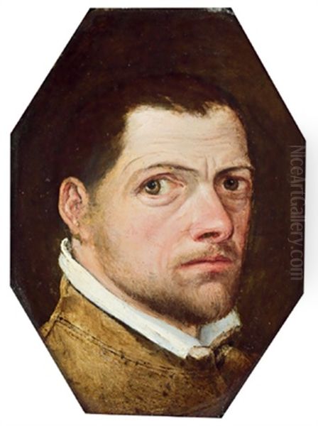 Selbstportrat(?) Oil Painting by Annibale Carracci