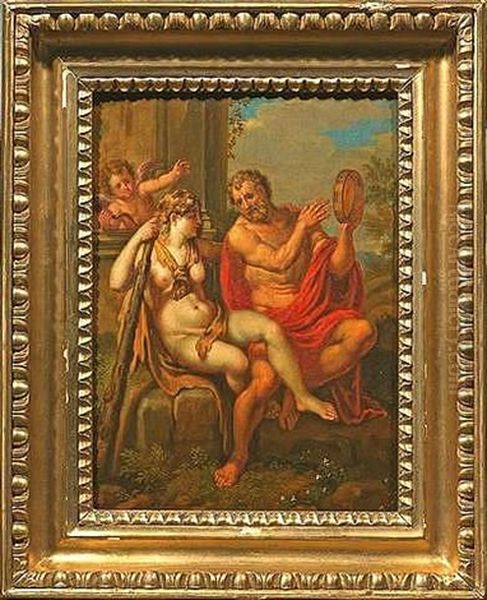 Venus Und Anchises (+ Herkules Und Omphale; Pair) Oil Painting by Annibale Carracci