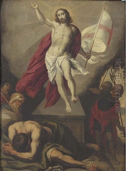 The Resurrection Oil Painting by Annibale Carracci