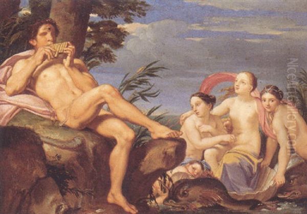 Polyphemus And Galathea Oil Painting by Annibale Carracci