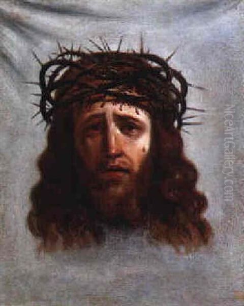 Saint Veronica's Veil Oil Painting by Annibale Carracci