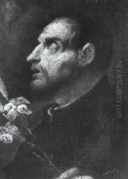 Philip Neri Oil Painting by Annibale Carracci