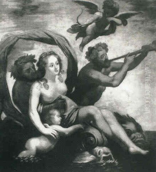 The Triumph Of Galatea Oil Painting by Annibale Carracci