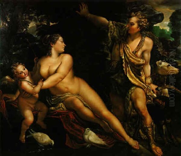 Adonis Findet Venus Oil Painting by Annibale Carracci