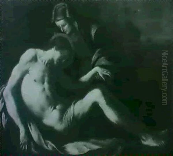 Pieta. Oil Painting by Annibale Carracci