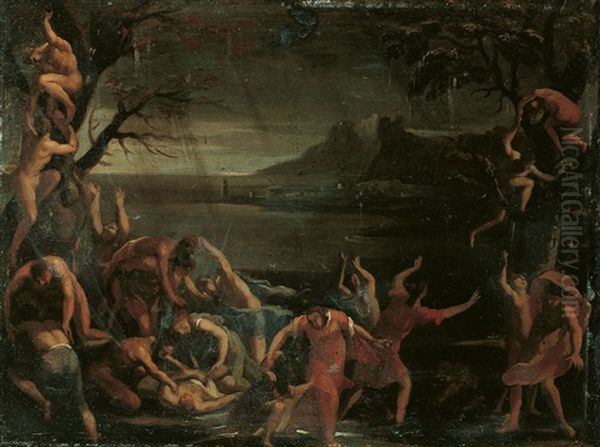 Die Sintflut Oil Painting by Antonio Carracci