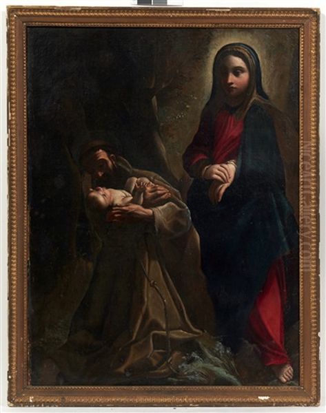 La Vision De Saint Francois Oil Painting by Ludovico Carracci