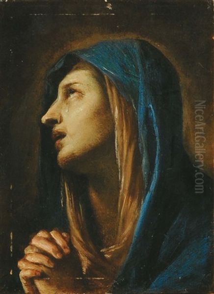 Madonna In Preghiera Oil Painting by Ludovico Carracci