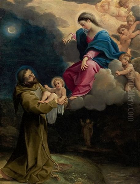 The Vision Of Saint Francis Oil Painting by Ludovico Carracci