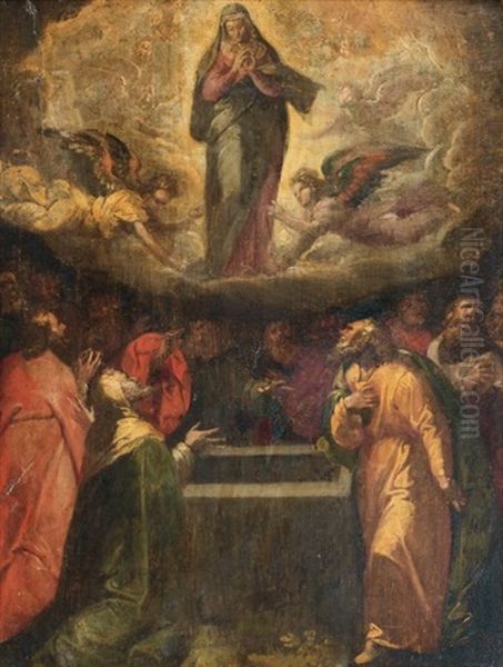 L'assomption De La Vierge Oil Painting by Ludovico Carracci