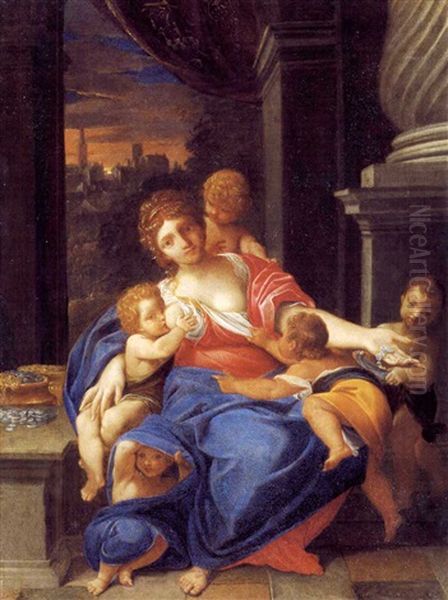 Allegoria Dell'abbondanza Oil Painting by Ludovico Carracci