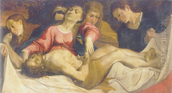 The Pieta Oil Painting by Ludovico Carracci