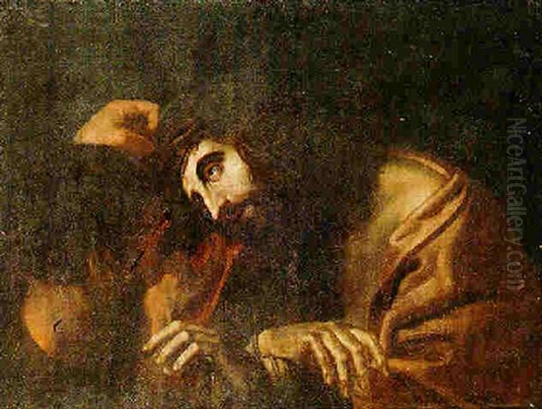 Christ Crowned With Thorns Oil Painting by Ludovico Carracci