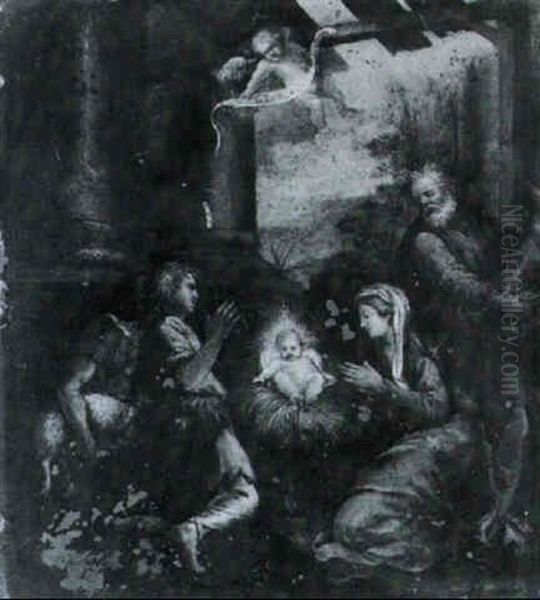 L'adoration Des Bergers Oil Painting by Ludovico Carracci