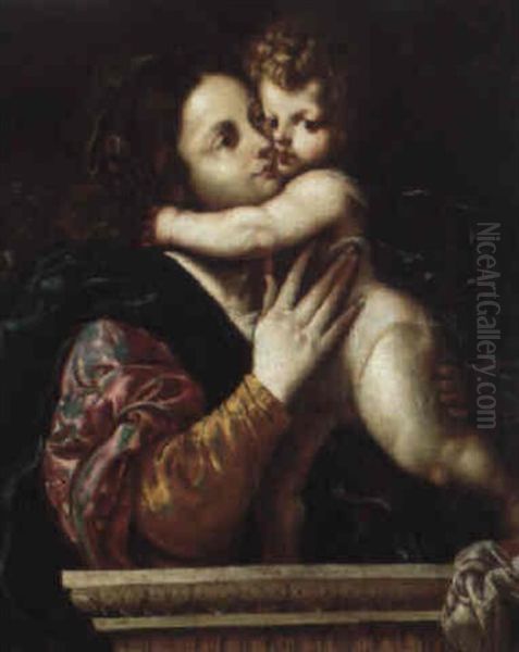 Madonna And Child Oil Painting by Ludovico Carracci