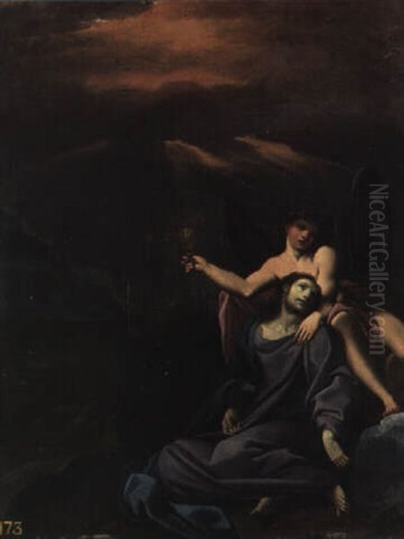 Christ In The Garden Oil Painting by Ludovico Carracci