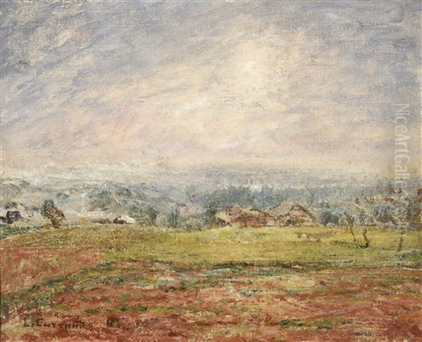 Soleil Sur La Plaine Oil Painting by Louis-Hilaire Carrand