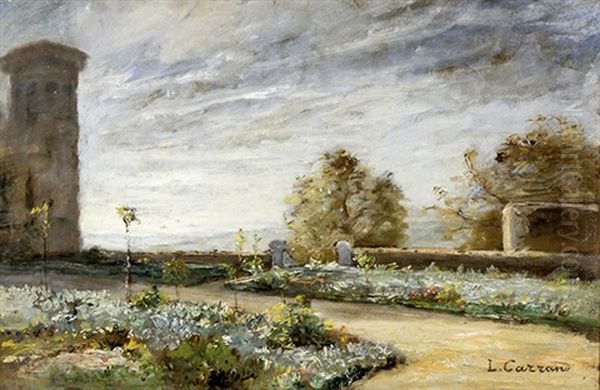 Le Parc Du Chateau Oil Painting by Louis-Hilaire Carrand