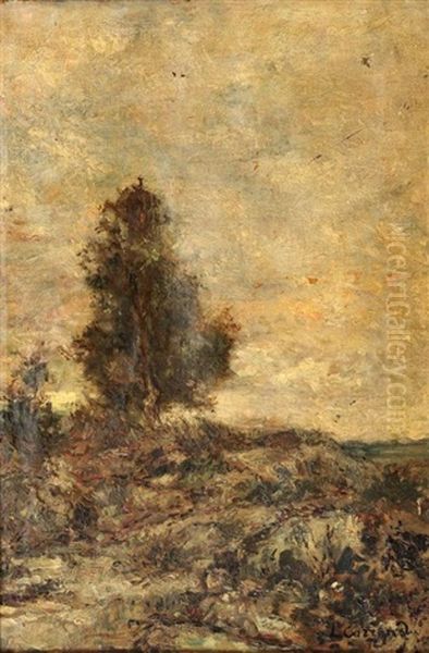 Paysage Avec Arbres A Cailac Oil Painting by Louis-Hilaire Carrand