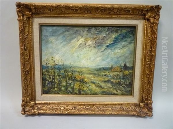 Ciel'd'orage Oil Painting by Louis-Hilaire Carrand