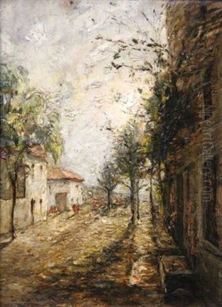 Scene De Rue Oil Painting by Louis-Hilaire Carrand