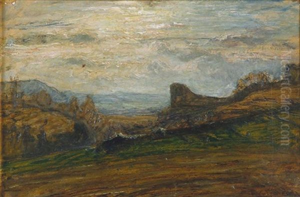 Paysage Oil Painting by Louis-Hilaire Carrand