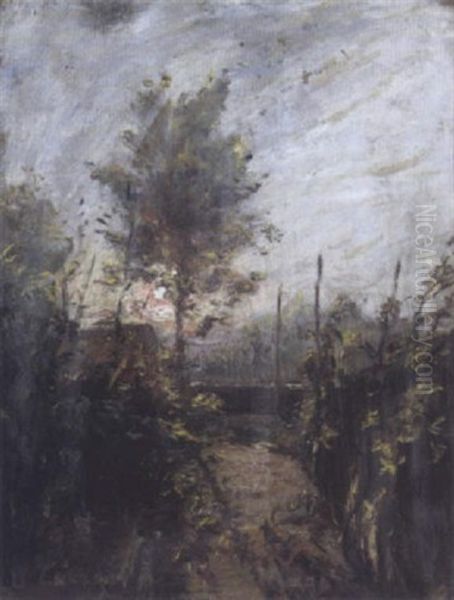 Paysage Oil Painting by Louis-Hilaire Carrand