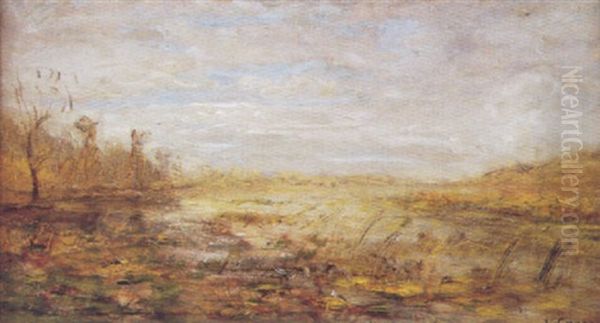 Paysage Oil Painting by Louis-Hilaire Carrand