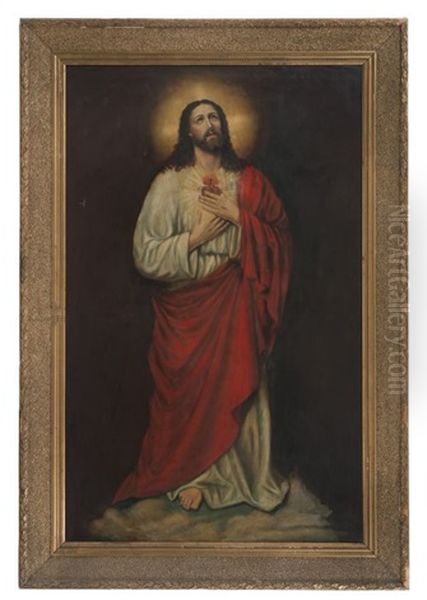 Sagrado Corazon De Jesus Oil Painting by Padre Gonzalo Carrasco