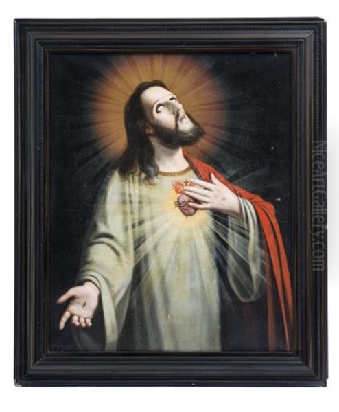 Sagrado Corazon De Jesus Oil Painting by Padre Gonzalo Carrasco