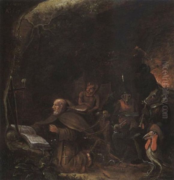 The Temptation Of St. Anthony Oil Painting by Franciscus Carre