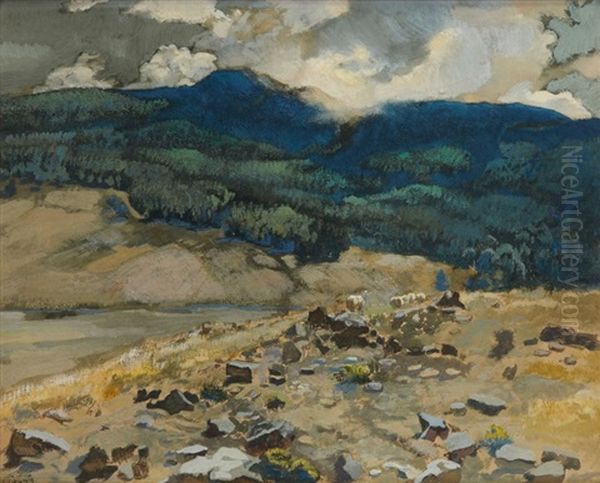 La Foret De L'akfadou- Kabylie Oil Painting by Leon Carre