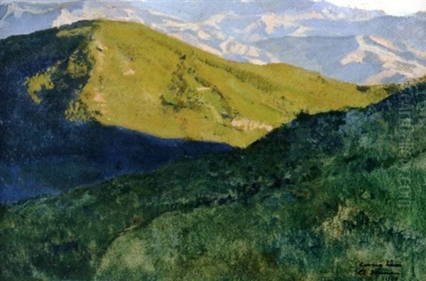 Vue De El Souman, Kabylie Oil Painting by Leon Carre