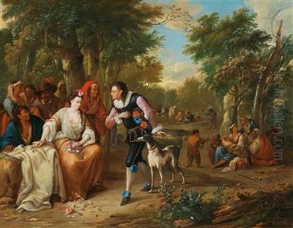 The Story Of Constance And Don Juan Oil Painting by Hendrik Carre