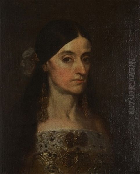 Retrato De Dama Oil Painting by Juan Carreno De Miranda