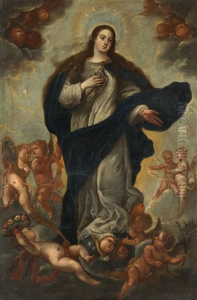 Inmaculada Oil Painting by Juan Carreno De Miranda