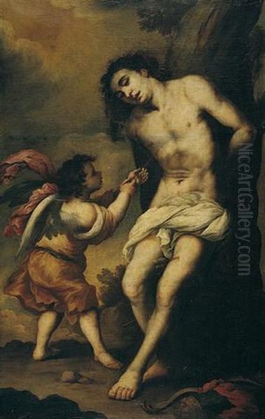 Saint Sebastian Oil Painting by Juan Carreno De Miranda