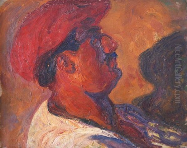 Homme Au Chapeau by Augustin Carrera