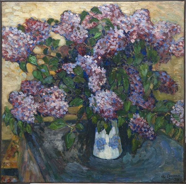 Vase Au Lilas by Augustin Carrera