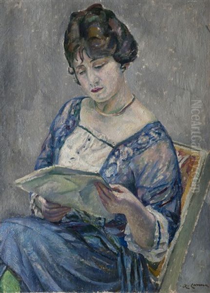 La Lecture by Augustin Carrera