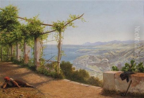 Near Nice Oil Painting by John Mulcaster Carrick