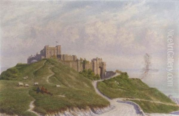 Dover Castle Oil Painting by John Mulcaster Carrick