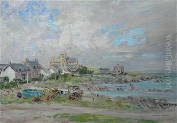 Iona Shore And Abbey Oil Painting by William Arthur Carrick