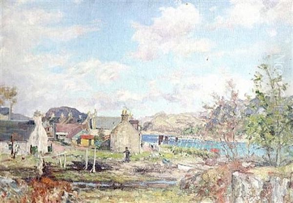 A West Coast Farm Oil Painting by William Arthur Carrick