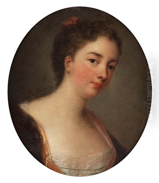 Porwoodtt Forestallande Louise Anne De Bourbon (1695 - 1758) Oil Painting by Rosalba Carriera