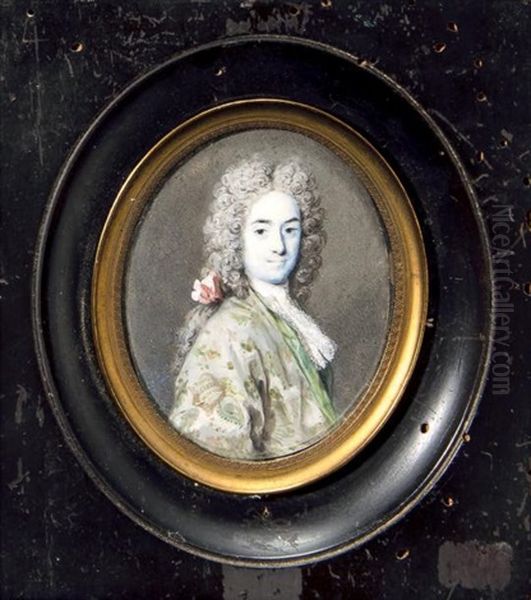 Portrait De Jacopo Giuseppe Parensi Oil Painting by Rosalba Carriera