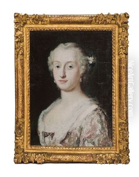 Portrait Presume De La Comtesse Miari Oil Painting by Rosalba Carriera