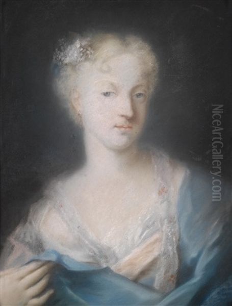 Portrat Einer Jungen Frau Oil Painting by Rosalba Carriera